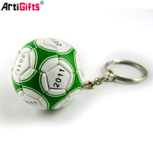 Wholesale Custom souvenir cheap soft pvc football 3d keychain